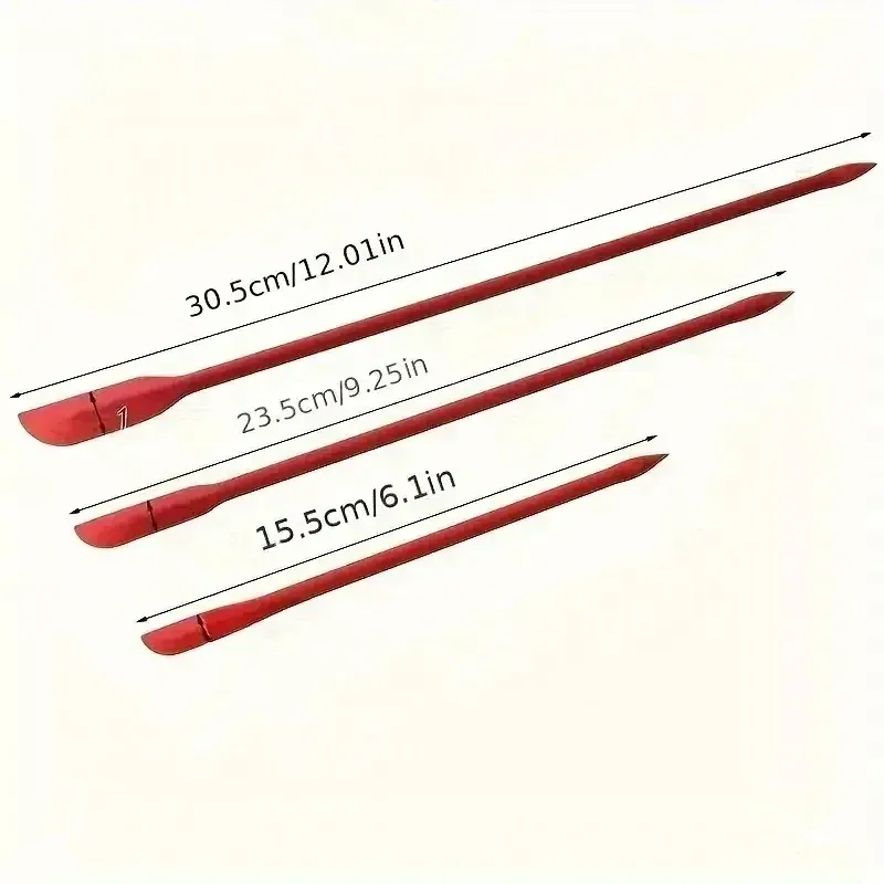 Ensemble de 3 mini spatules en silicone résistantes à la chaleur, idéales pour pots, bouteilles et confitures 4