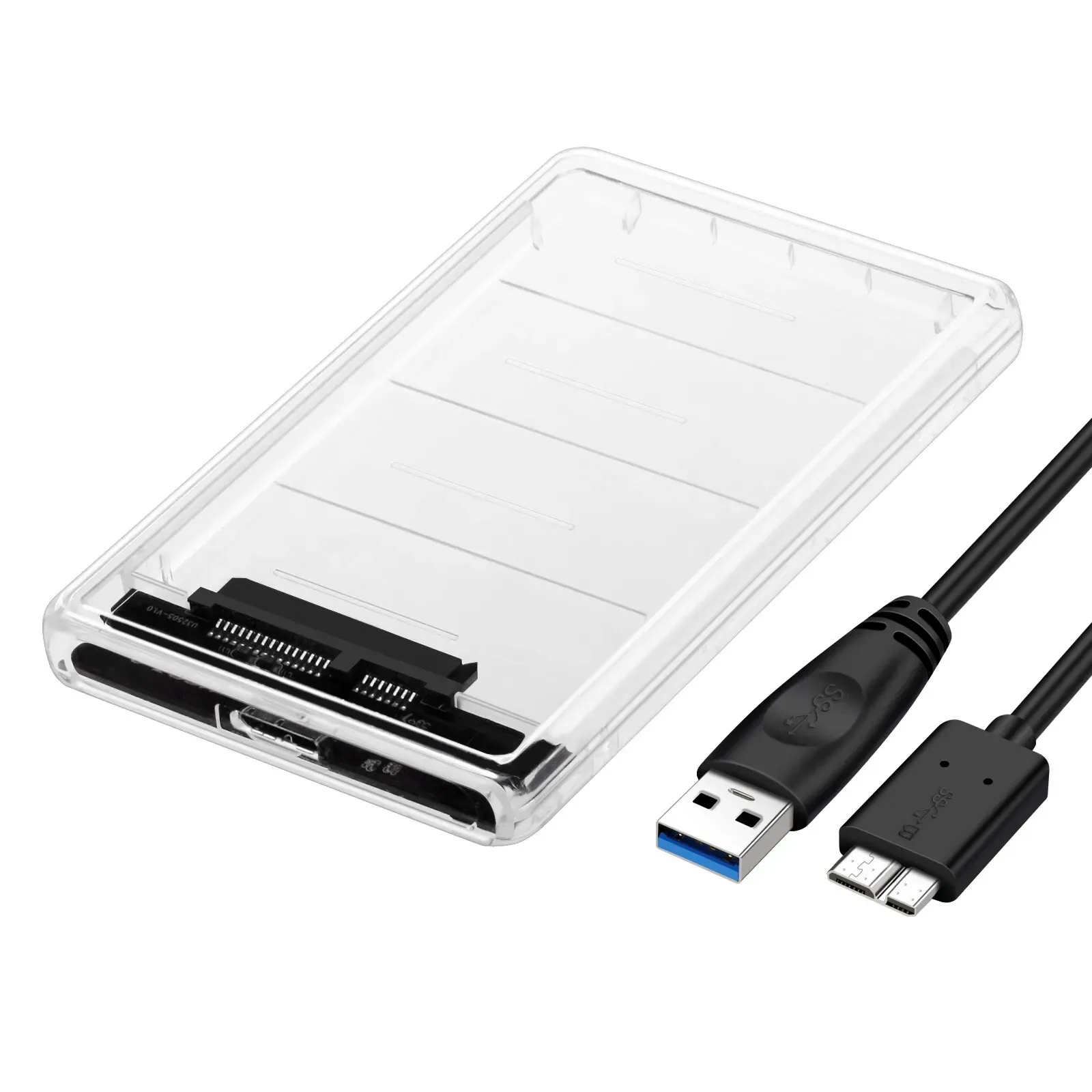 Boîtier USB 3.0 pour disque dur SATA III 2,5 pouces, compatible HDD et SSD