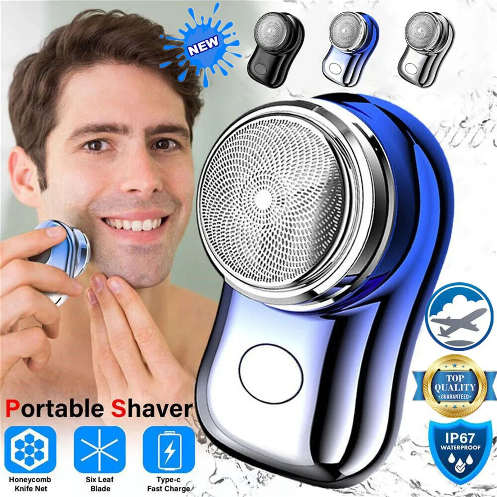 Tondeuse à barbe sans fil, idée cadeau pour père ou petit ami