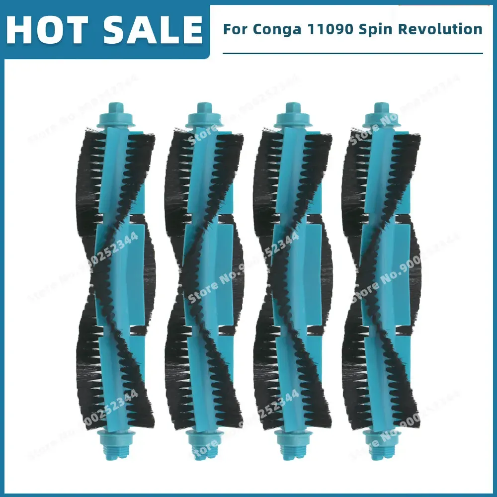 Pièces de rechange compatibles pour aspirateur Cecotec Conga 11090 / 13090 Spin Revolution : filtre, brosse latérale, balai-serpillière et sac à poussière 9