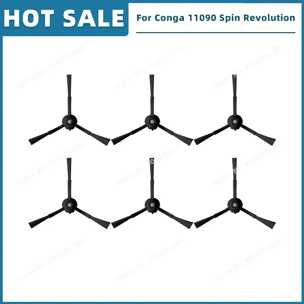 Pièces de rechange compatibles pour aspirateur Cecotec Conga 11090 / 13090 Spin Revolution : filtre, brosse latérale, balai-serpillière et sac à poussière 17