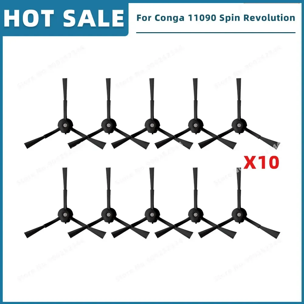 Pièces de rechange compatibles pour aspirateur Cecotec Conga 11090 / 13090 Spin Revolution : filtre, brosse latérale, balai-serpillière et sac à poussière 18