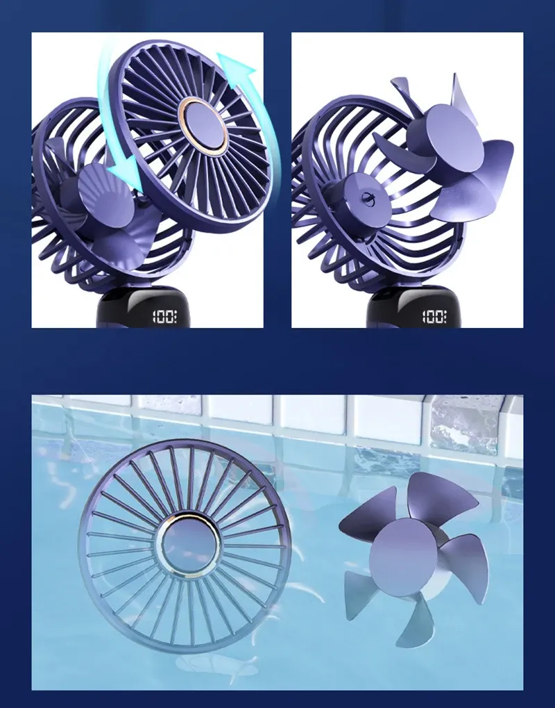 Mini ventilateur de poussette, format pliable