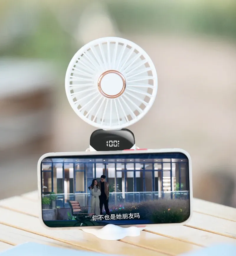 Mini ventilateur de poussette, lumière de nuit