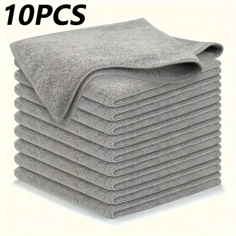 Serviettes en microfibre épaisses, non pelucheuses et réutilisables, pour vitres de voiture 10