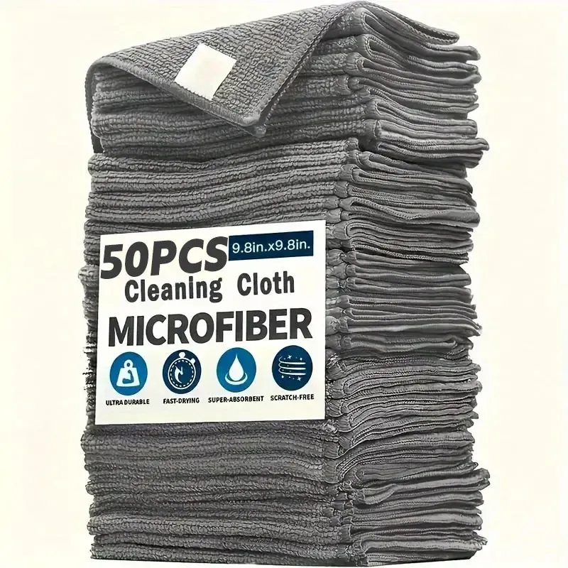 Serviettes en microfibre épaisses, non pelucheuses et réutilisables, pour vitres de voiture 11