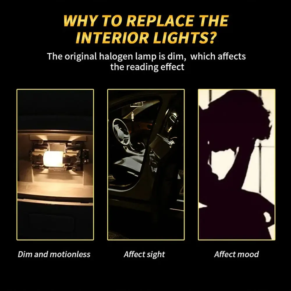 Ampoule LED festons intérieur de véhicule