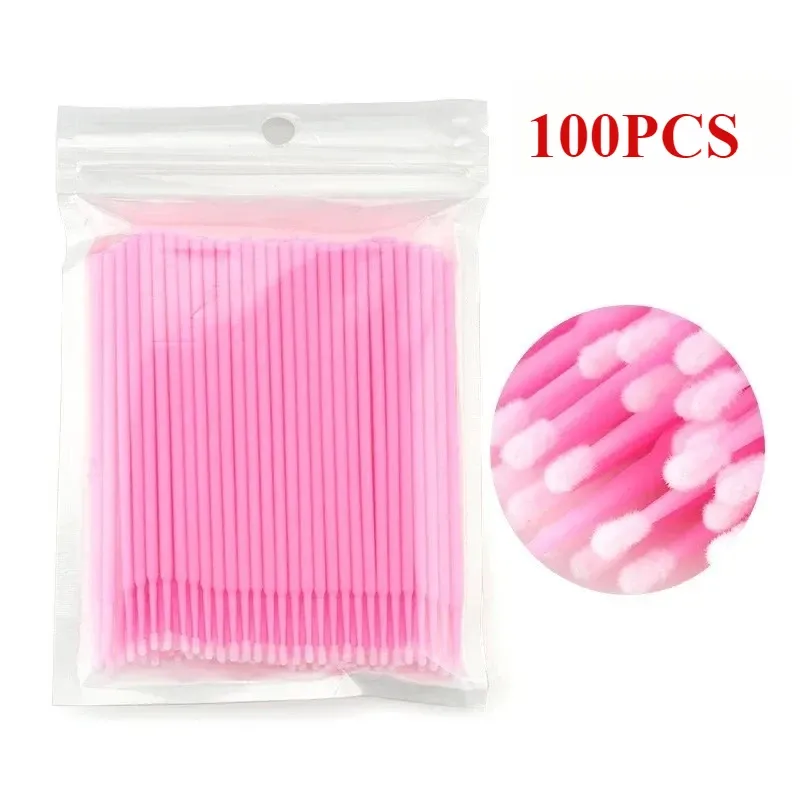 Brosse de nettoyage pour cils, lot de 1000/500 pièces, outil de maquillage coloré, brosse en cristal micro 9