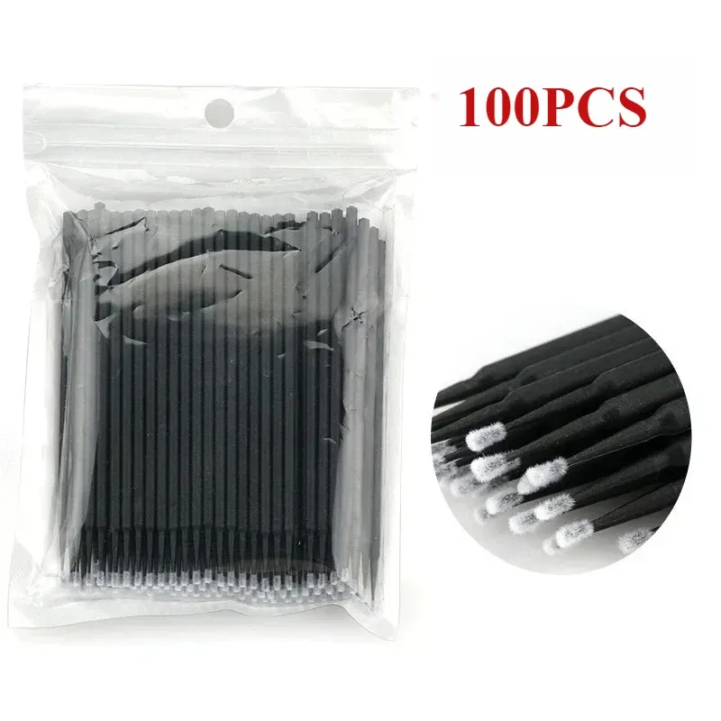Brosse de nettoyage pour cils, lot de 1000/500 pièces, outil de maquillage coloré, brosse en cristal micro 11