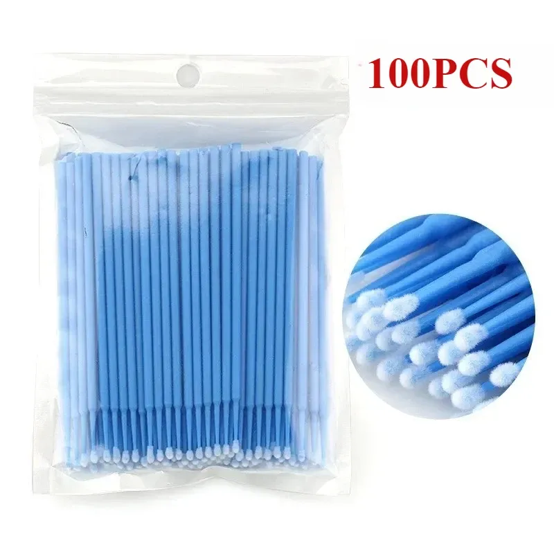 Brosse de nettoyage pour cils, lot de 1000/500 pièces, outil de maquillage coloré, brosse en cristal micro 13