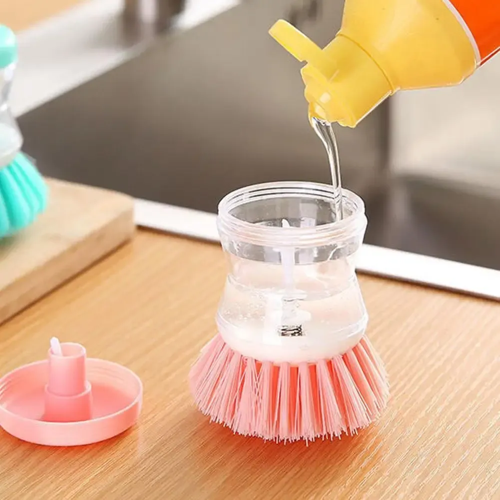 Distributeur de savon automatique de style astronaute avec brosse à vaisselle et accessoires de nettoyage pour la cuisine 2