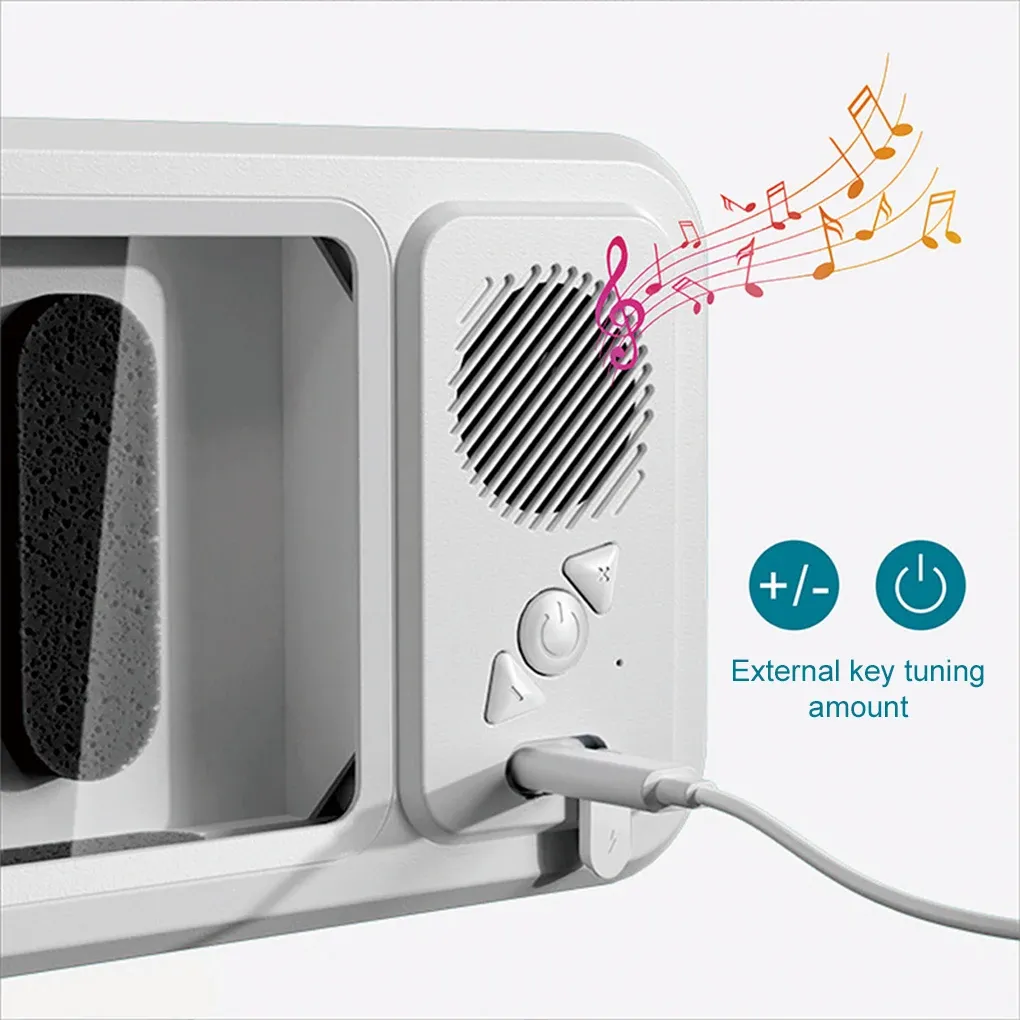 Support de téléphone de douche avec haut-parleur Bluetooth, rotation à 360 degrés, support mural étanche, anti-buée, compatible smartphones de 4 à 6,9 pouces 3