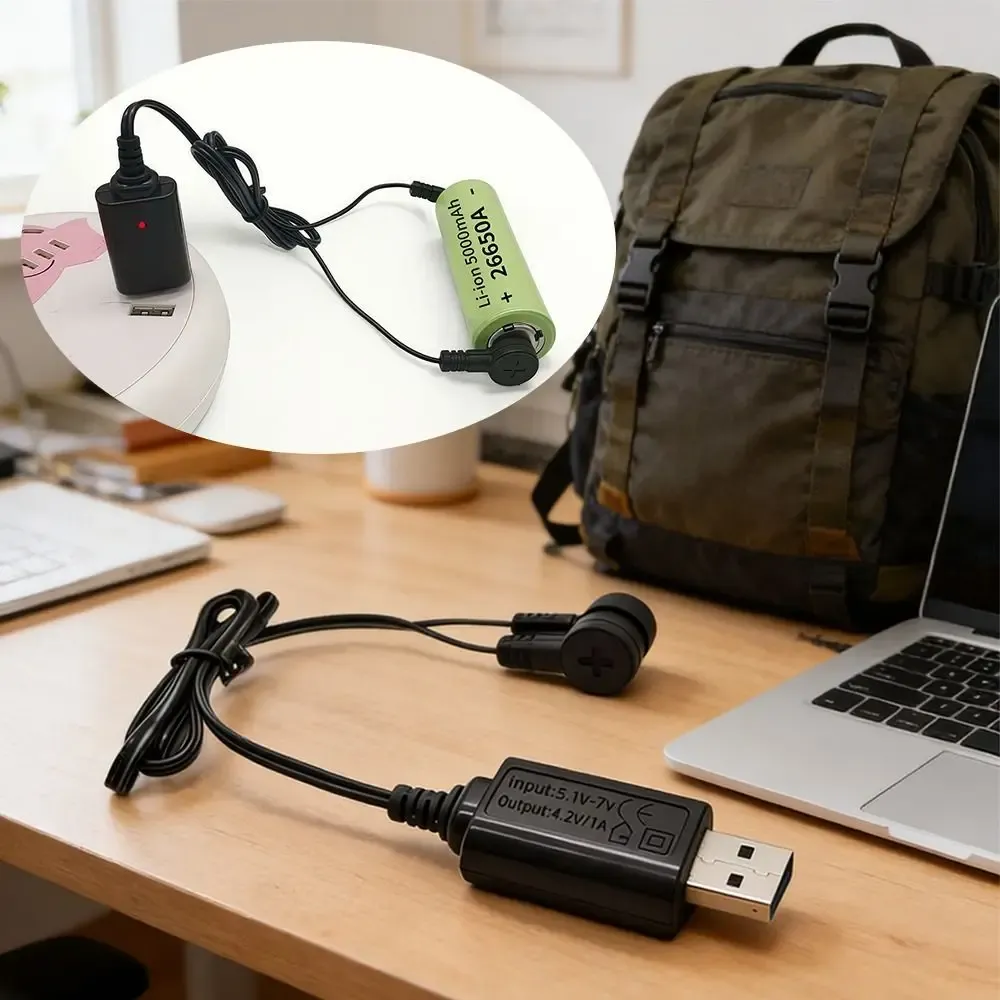 Chargeur magnétique USB pour batterie lithium 3,7 V / 4,2 V, 1 pièce 5