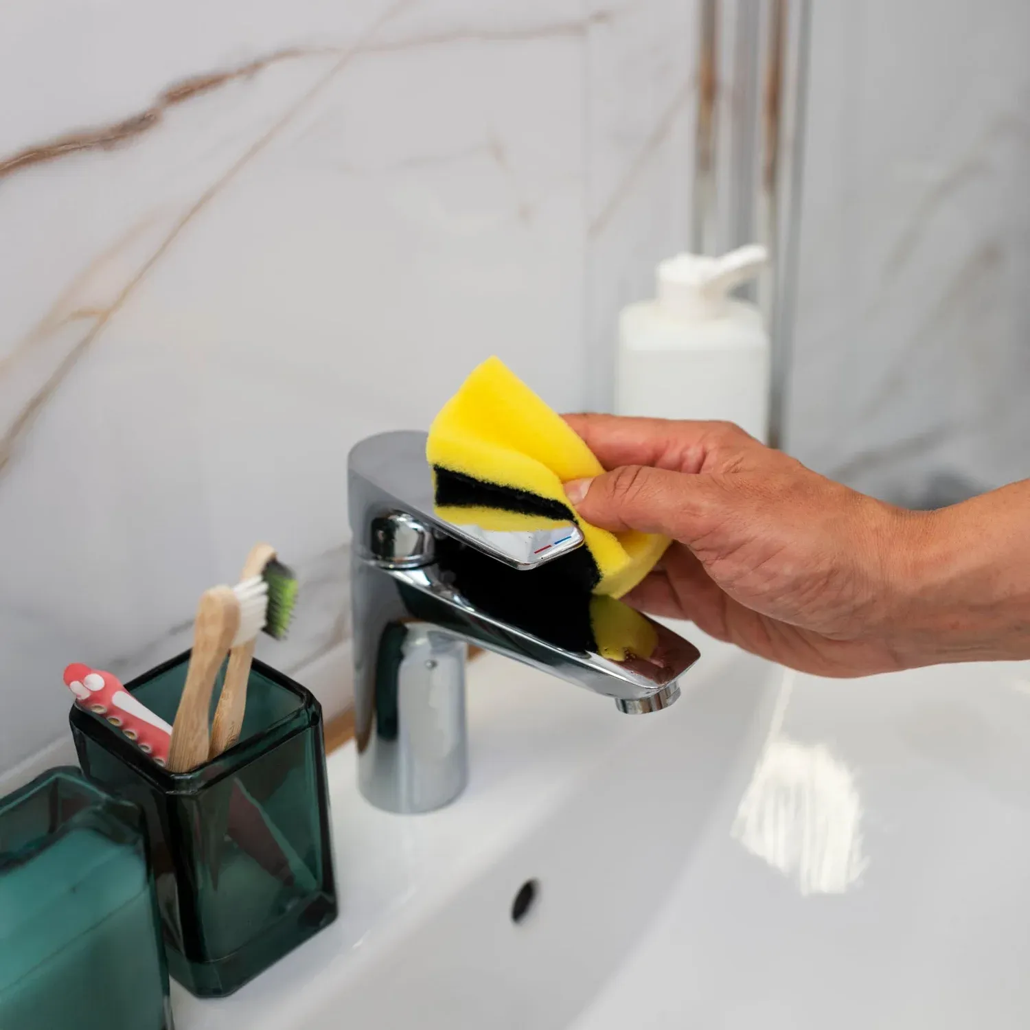 Éponges à vaisselle anti-rayures pour cuisine et salle de bains, lot de 10 à 100 pièces 3