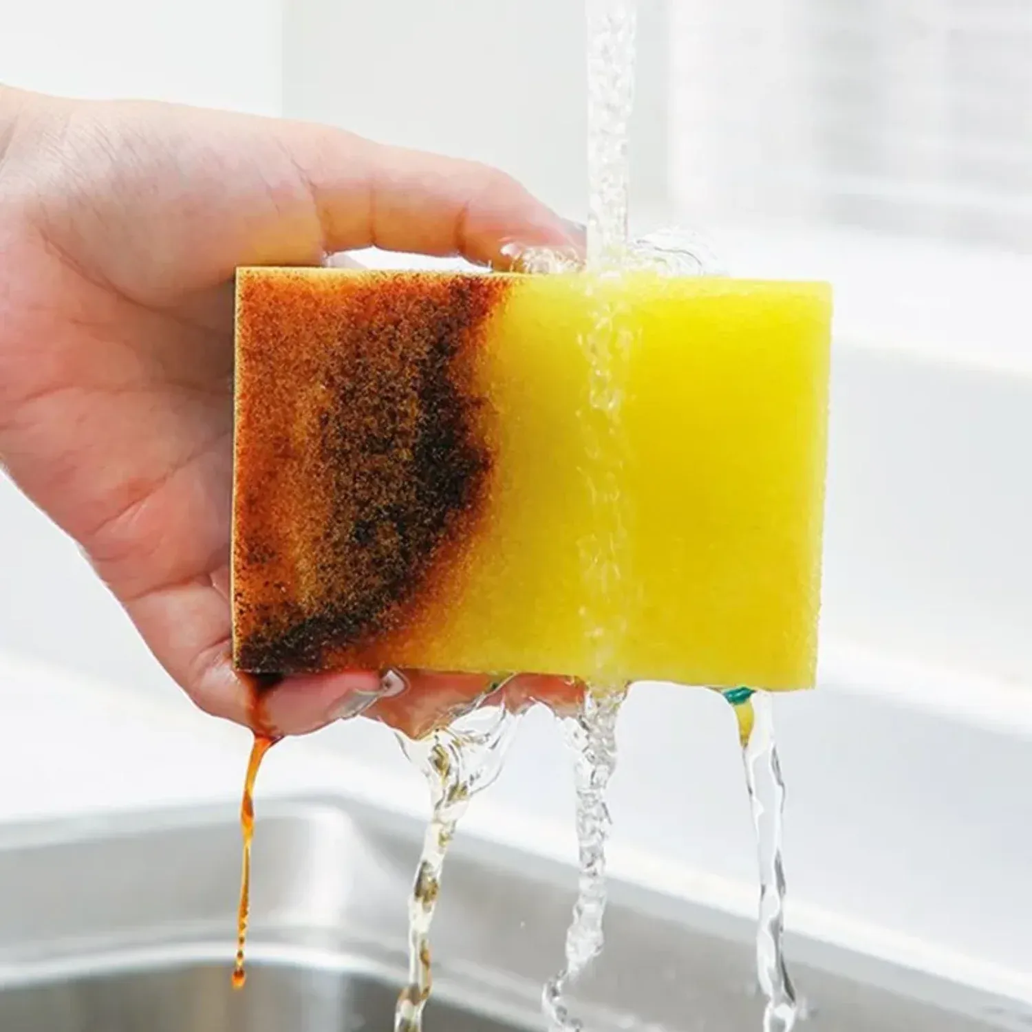 Éponges à vaisselle anti-rayures pour cuisine et salle de bains, lot de 10 à 100 pièces 4