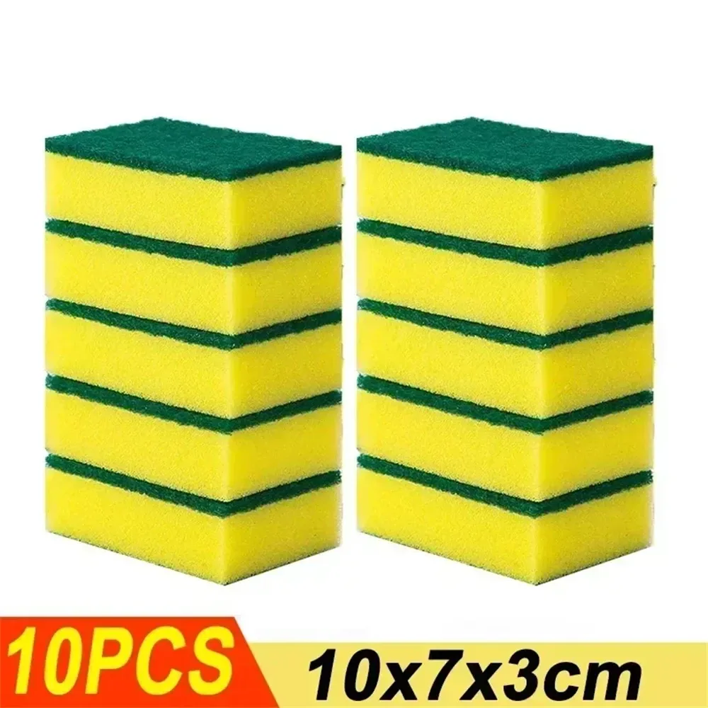 Éponges à vaisselle anti-rayures pour cuisine et salle de bains, lot de 10 à 100 pièces 13