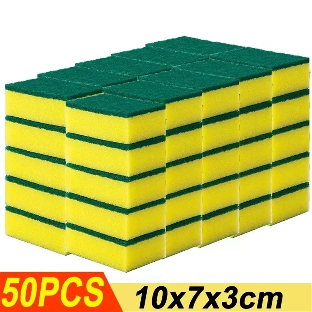 Éponges à vaisselle anti-rayures pour cuisine et salle de bains, lot de 10 à 100 pièces 16