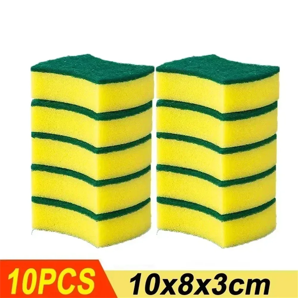 Éponges à vaisselle anti-rayures pour cuisine et salle de bains, lot de 10 à 100 pièces 8