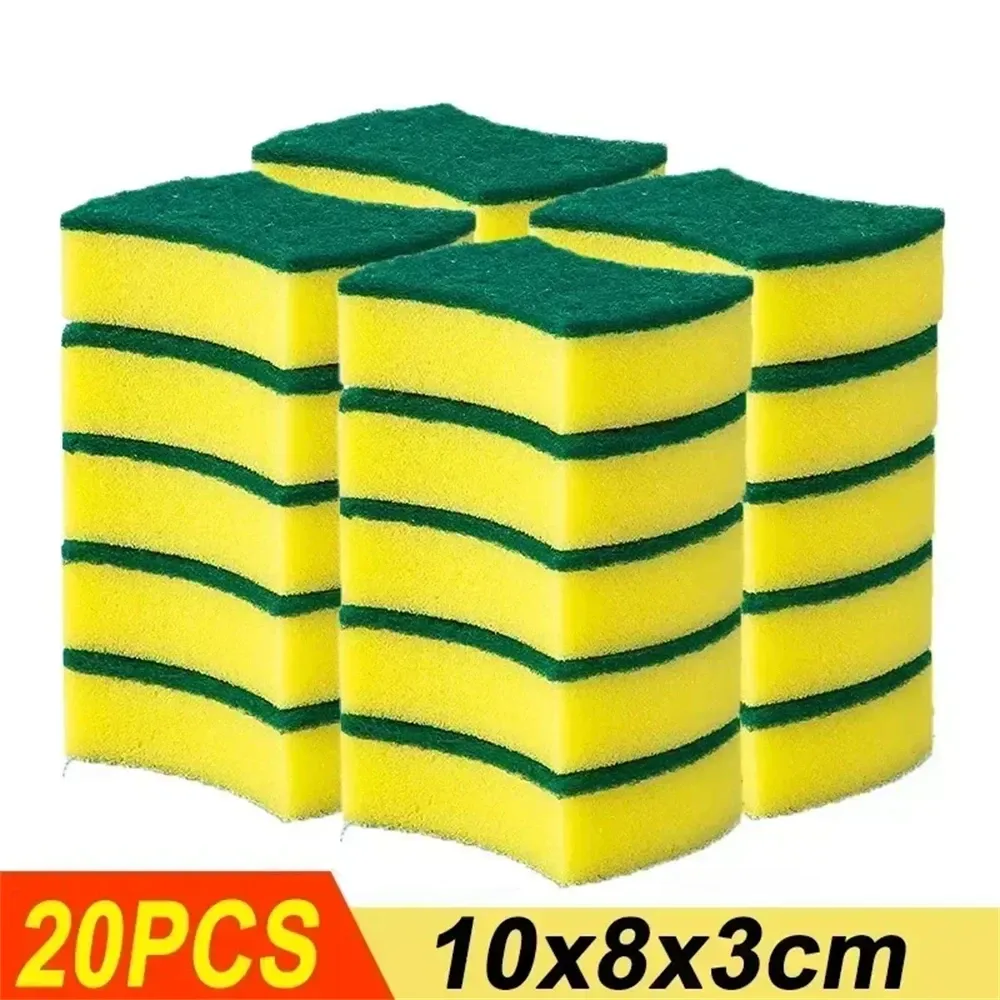 Éponges à vaisselle anti-rayures pour cuisine et salle de bains, lot de 10 à 100 pièces 9