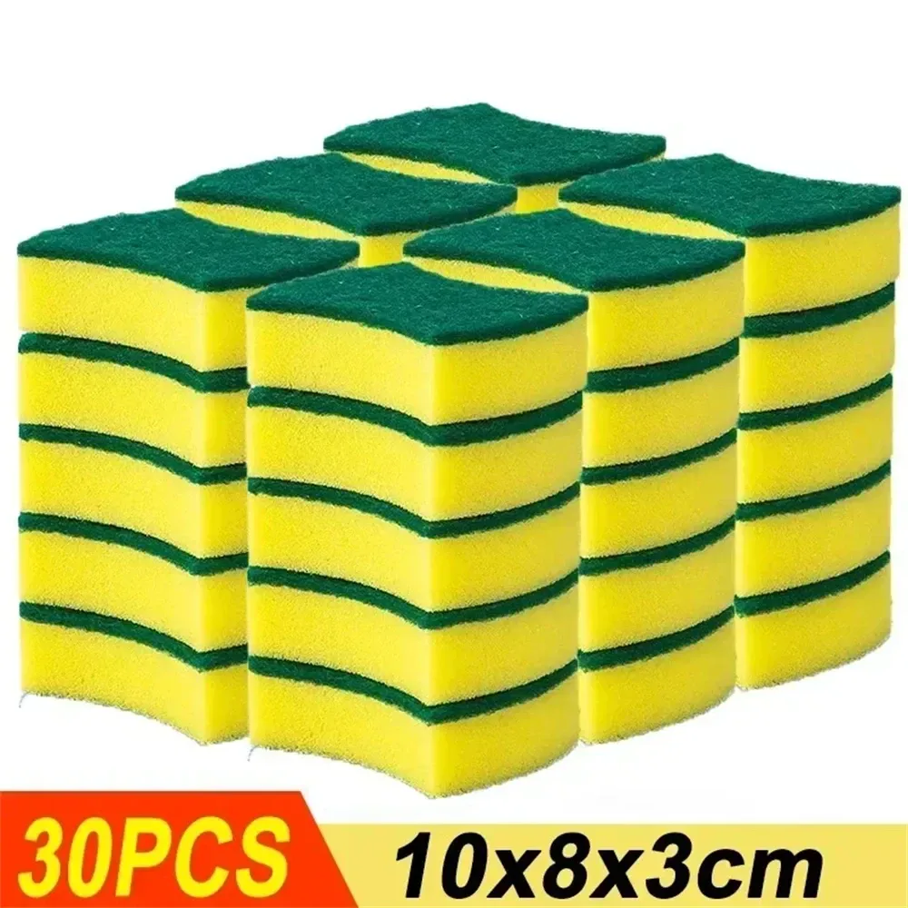 Éponges à vaisselle anti-rayures pour cuisine et salle de bains, lot de 10 à 100 pièces 10