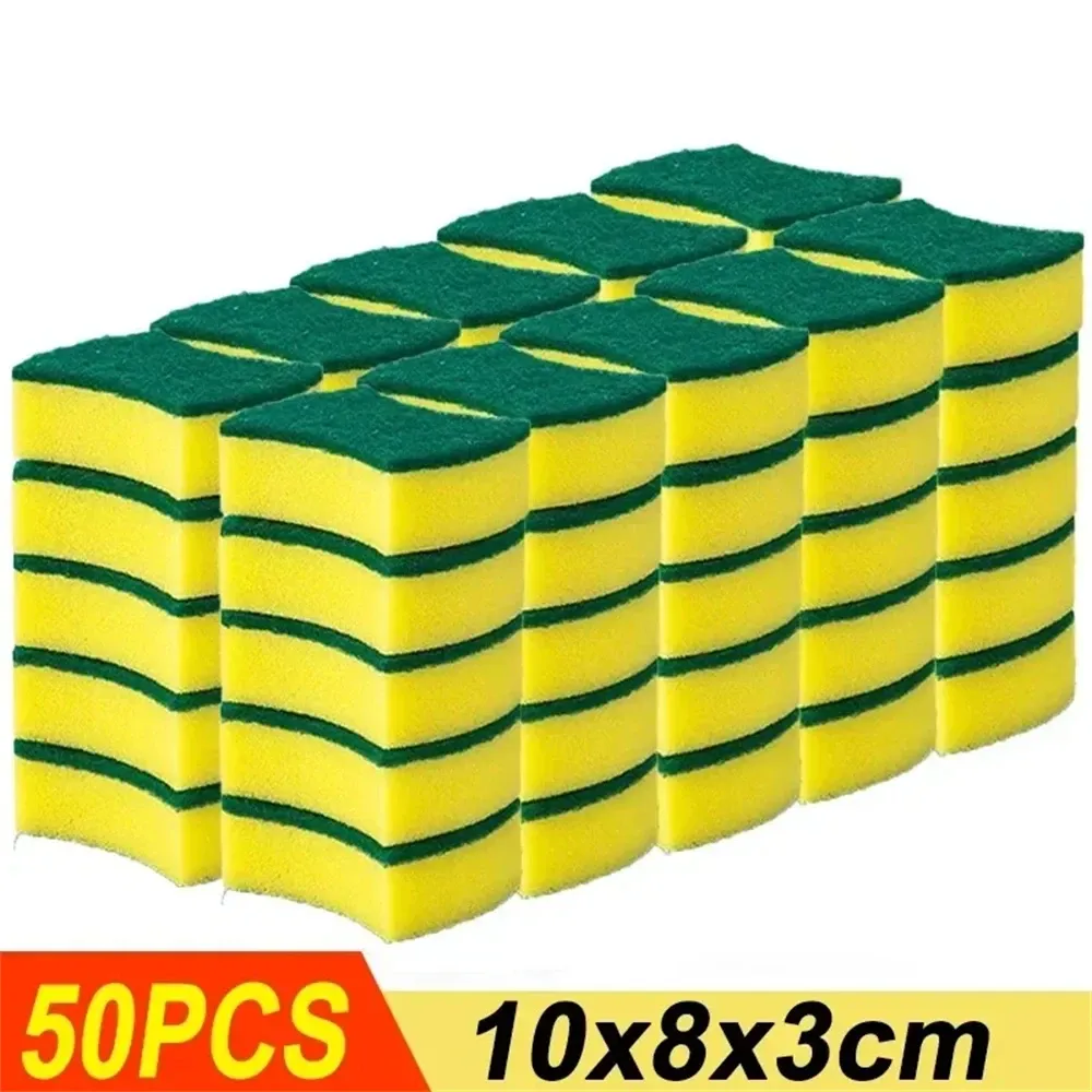 Éponges à vaisselle anti-rayures pour cuisine et salle de bains, lot de 10 à 100 pièces 11
