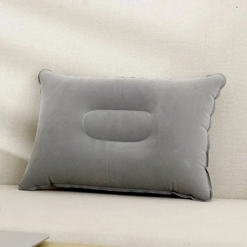 Oreiller gonflable confort pour le bureau, la voiture, le camping, la randonnée et la sieste, soutien cervical et lombaire 6