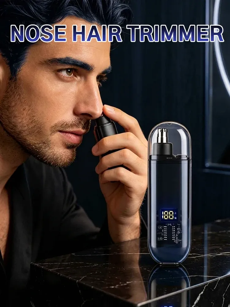 Épilateur nasal pour homme, tondeuse nez et oreilles étanche 2