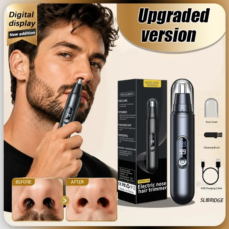 Épilateur nasal pour homme, tondeuse nez et oreilles étanche 7