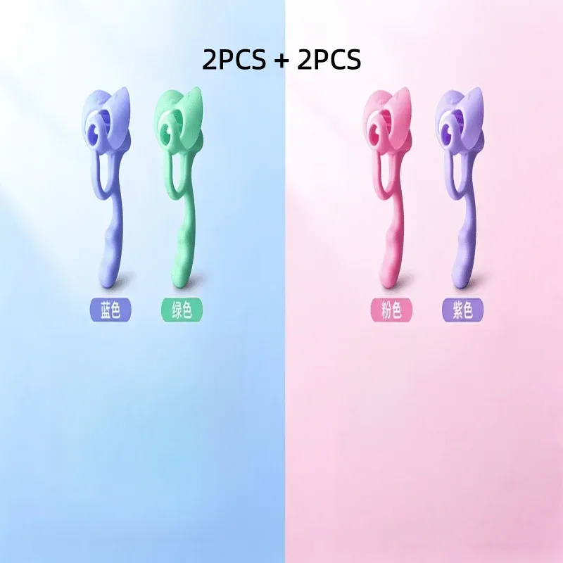 Correcteur de prise de stylo pour enfants, lot de 2 ou 4 : aide à la posture et à l'apprentissage de l'écriture pour élèves du primaire 8