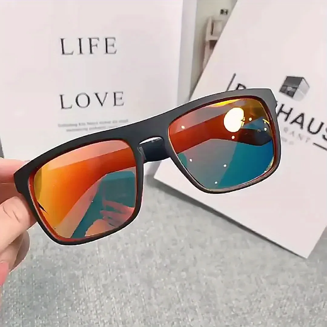 Lunettes de soleil polarisées carrées, mise en valeur du design