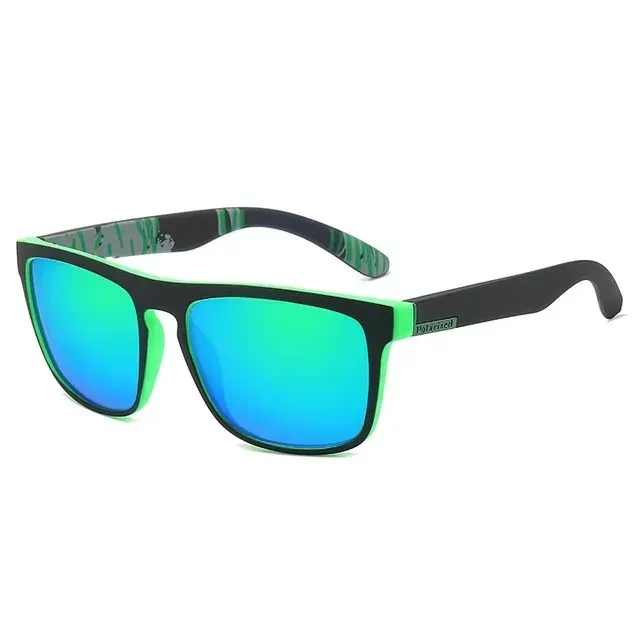 Lunettes de soleil de sport polarisées carrées pour hommes, monture légère en PC, protection UV400, pour la conduite, la pêche et le cyclisme, lot de 1 à 4 pièces 10
