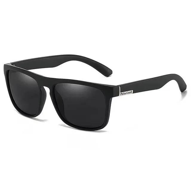 Lunettes de soleil de sport polarisées carrées pour hommes, monture légère en PC, protection UV400, pour la conduite, la pêche et le cyclisme, lot de 1 à 4 pièces 9