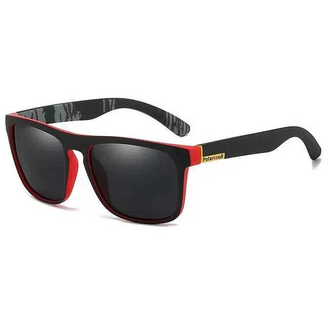 Lunettes de soleil de sport polarisées carrées pour hommes, monture légère en PC, protection UV400, pour la conduite, la pêche et le cyclisme, lot de 1 à 4 pièces 7
