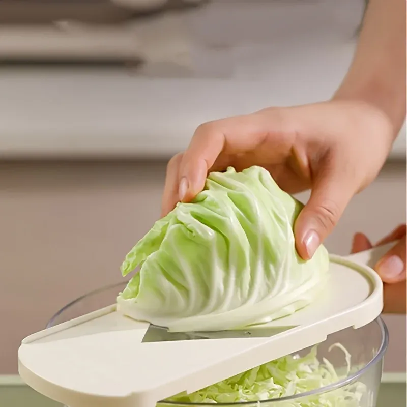Râpe à légumes multifonction – Coupe-légumes et râpe à chou polyvalente pour la cuisine 4