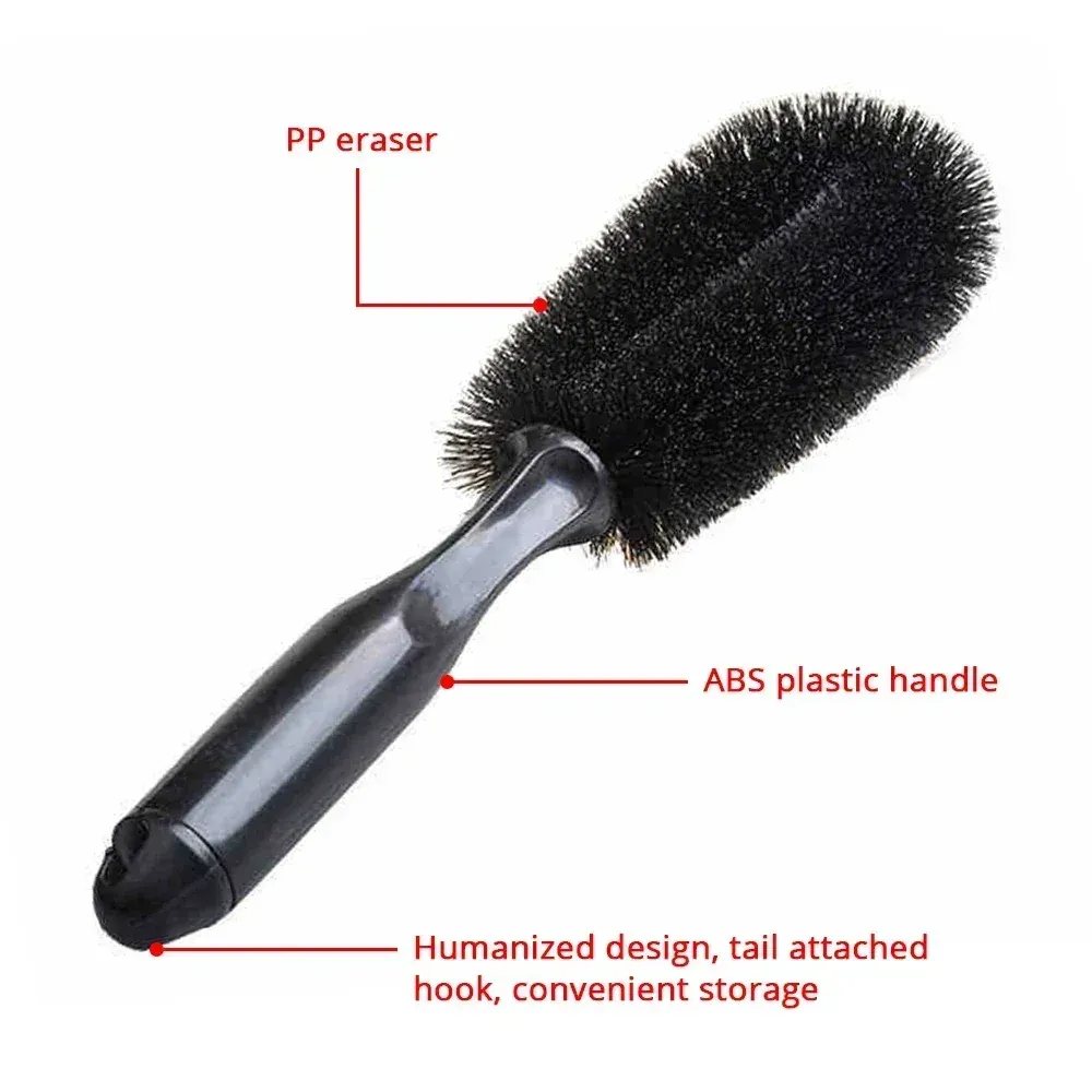 Brosse de nettoyage pour jantes et pneus, pour voiture, moto et camion 6
