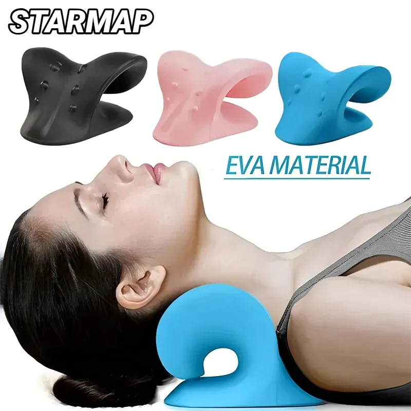 Civière de cou et d'épaule, relaxant de la colonne cervicale, dispositif de traction, relaxation musculaire, oreiller de massage, correction chiropratique