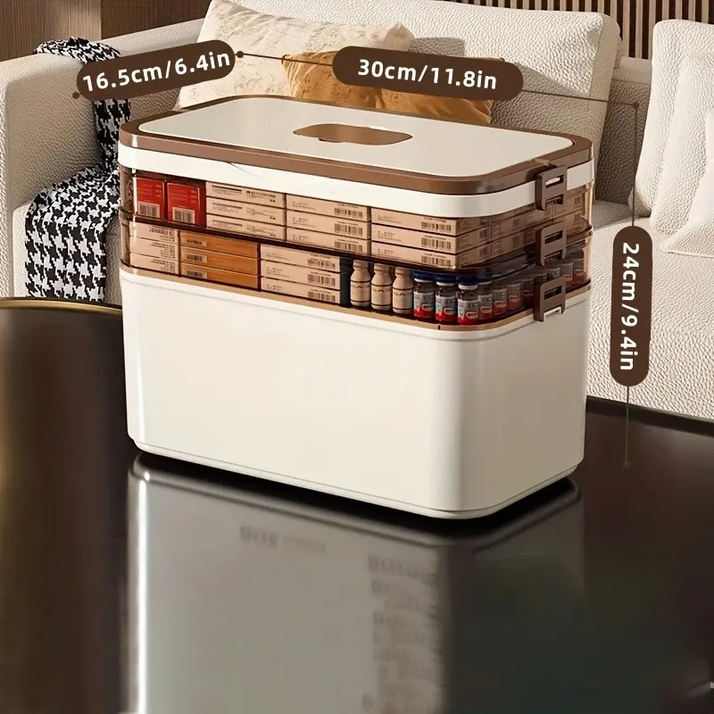 Organisateur de rangement empilable à 3, 4 ou 5 niveaux pour la maison et le bureau, avec couvercles, transparent, idéal pour documents, stylos, crayons et fournitures de couture 7