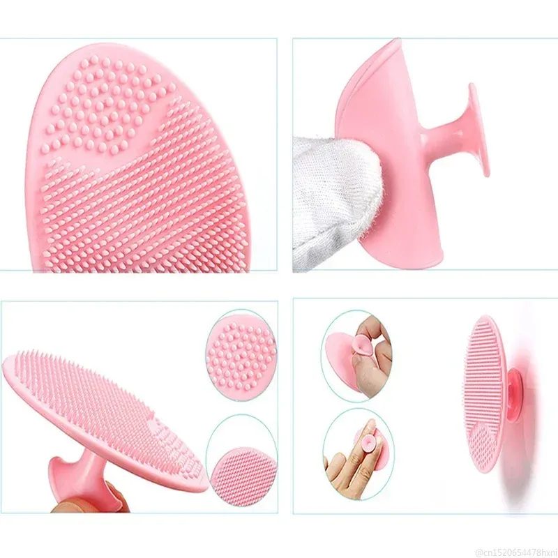 Brosse nettoyante visage en silicone à double face, brosse de massage portable pour points noirs, outil de soin de la peau 4