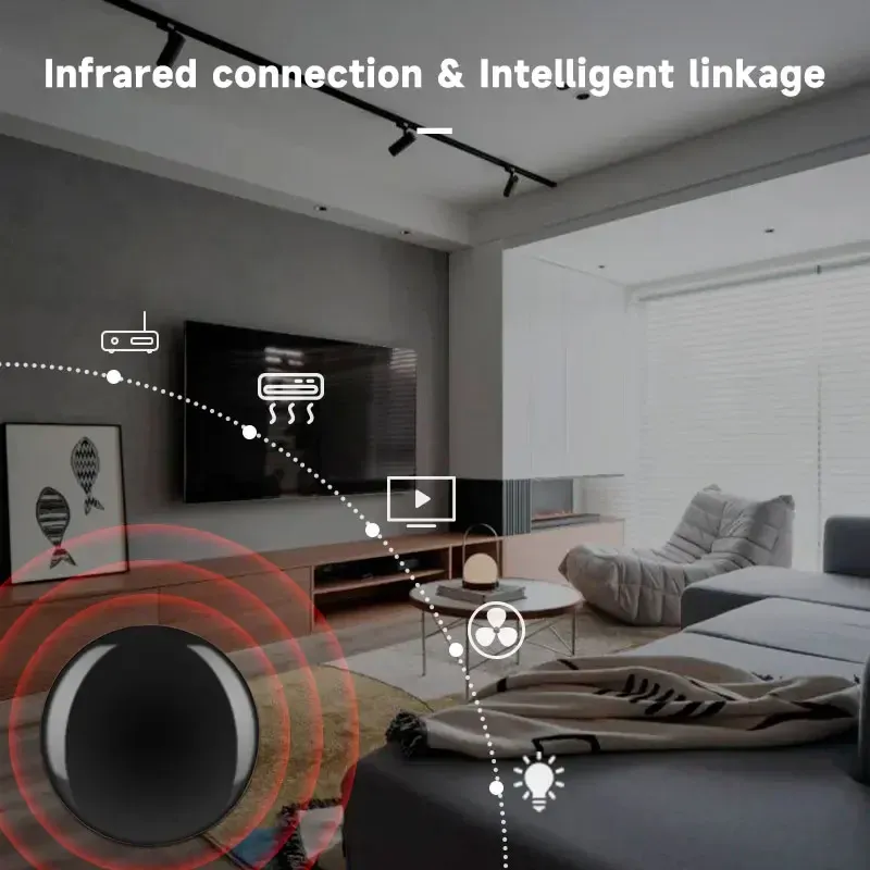 Tuya – Télécommande infrarouge intelligente Wi-Fi, contrôleur infrarouge universel pour climatiseur, compatible Alexa et Google Home 5