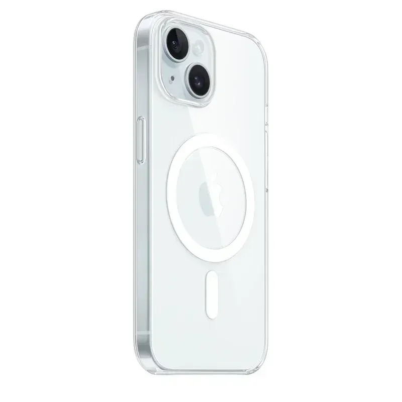 Coque transparente magnétique compatible MagSafe en silicone pour iPhone 11 à 18 (mini, Pro, Pro Max) - Image 1