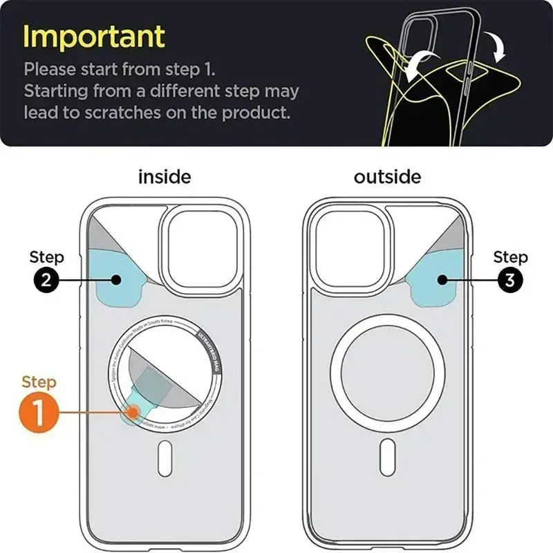 Coque transparente magnétique compatible MagSafe en silicone pour iPhone 11 à 18 (mini, Pro, Pro Max) 6