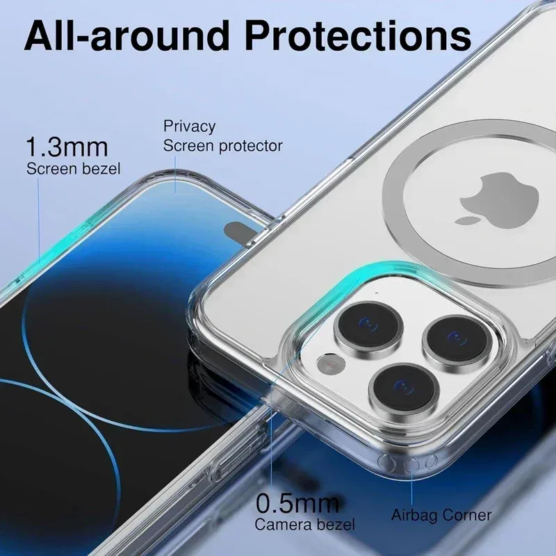 Coque transparente en situation d'utilisation