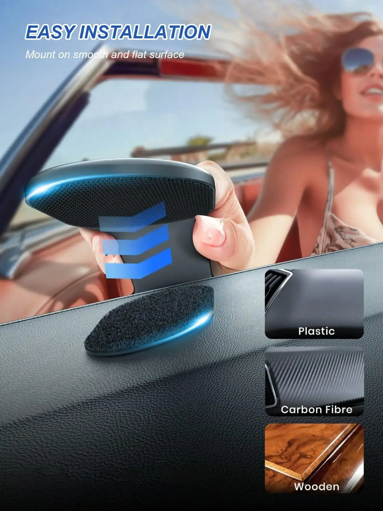 Support magnétique pour téléphone de voiture, angle de vision personnalisé