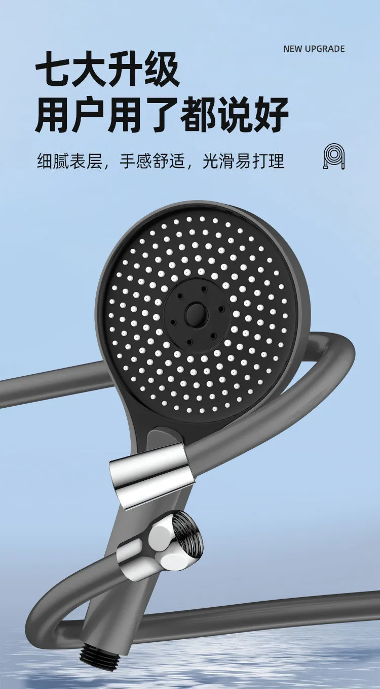 Tube de douche en silicone, zoom sur la texture