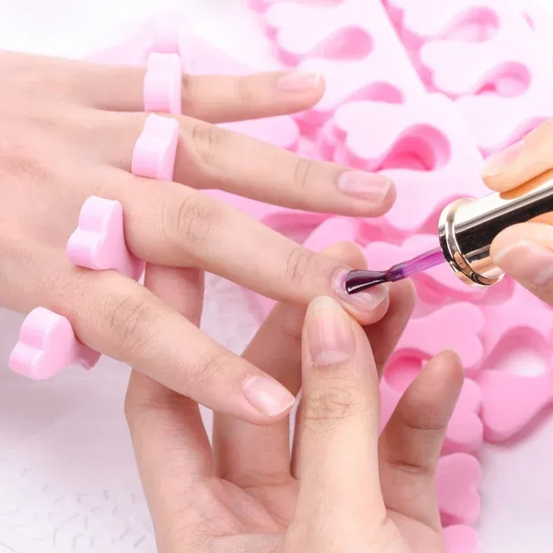 Séparateurs d'orteils pour nail art, éponges pour pieds, vernis gel UV doux, outils de beauté, kit de manucure et pédicure 2
