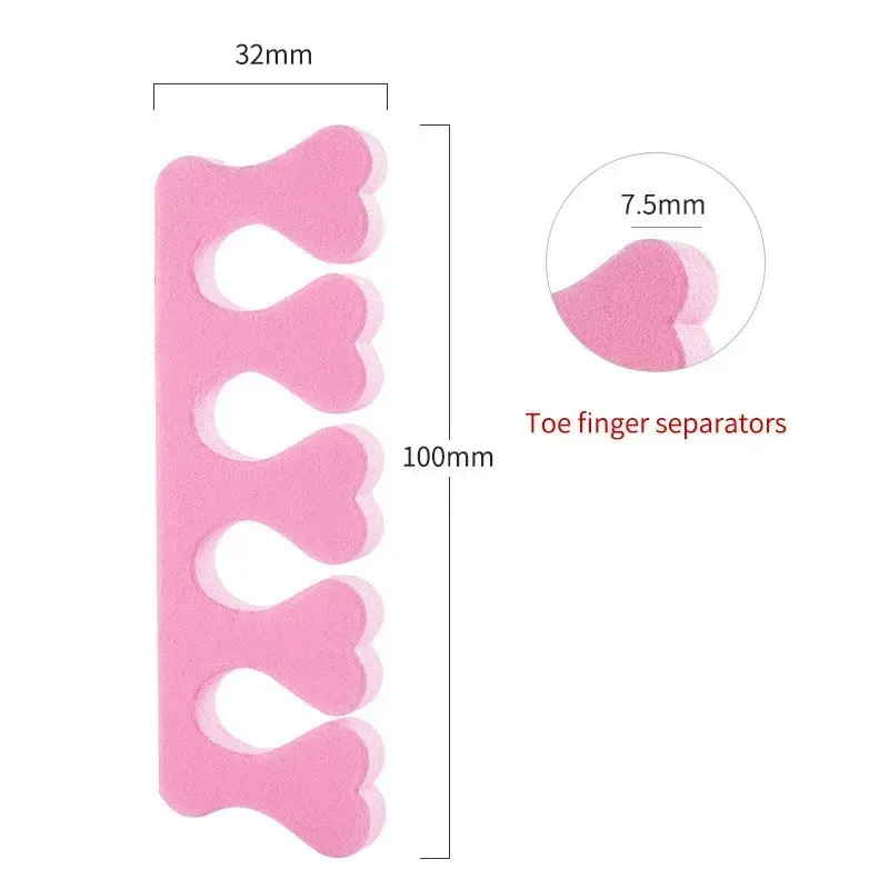 Séparateurs d'orteils pour nail art, éponges pour pieds, vernis gel UV doux, outils de beauté, kit de manucure et pédicure 5