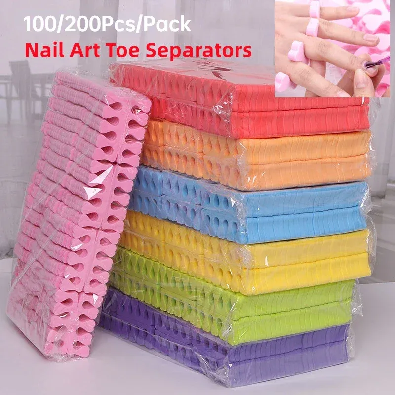Séparateurs d'orteils pour nail art en éponge souple