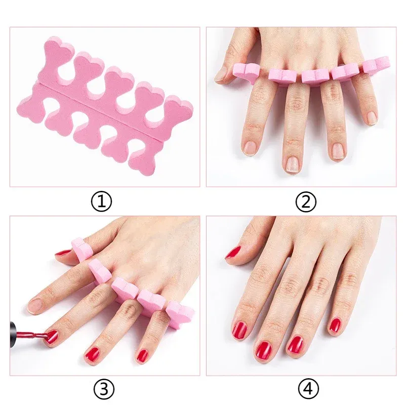 Éponge pour orteils pour une application de vernis précise