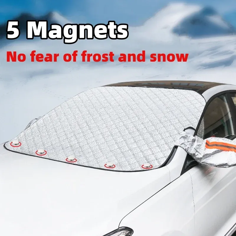 Housse de protection imperméable pour pare-brise de voiture, contre le soleil et la neige 1