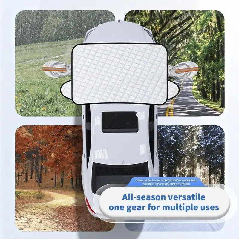 Housse de protection imperméable pour pare-brise de voiture, contre le soleil et la neige 3